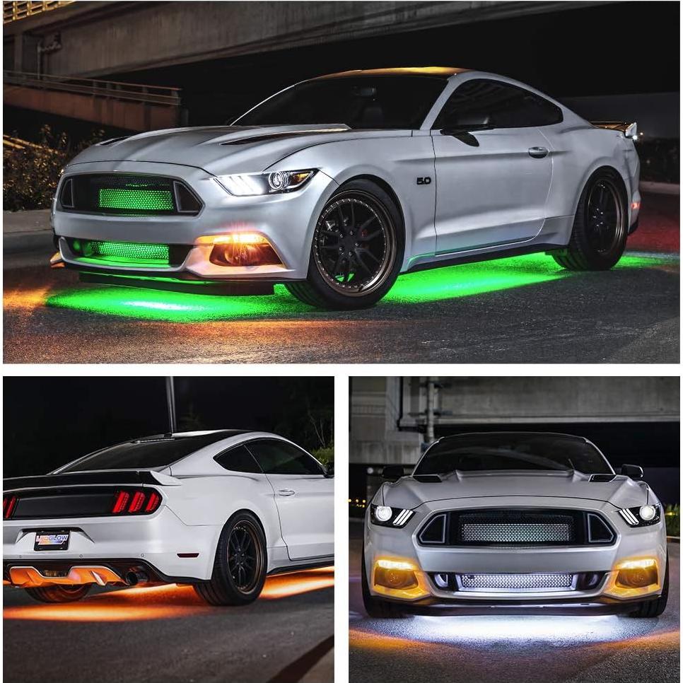 Kit de Iluminación LEDGlow Bajo Carro 4 Piezas Bluetooth Multicolor