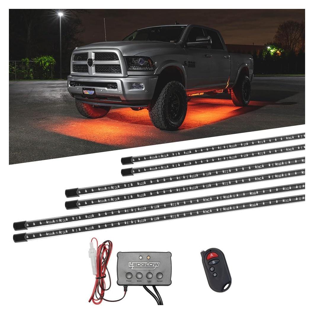Kit de Iluminación LEDGlow Bajo Carrocería 6 Piezas Multicolor