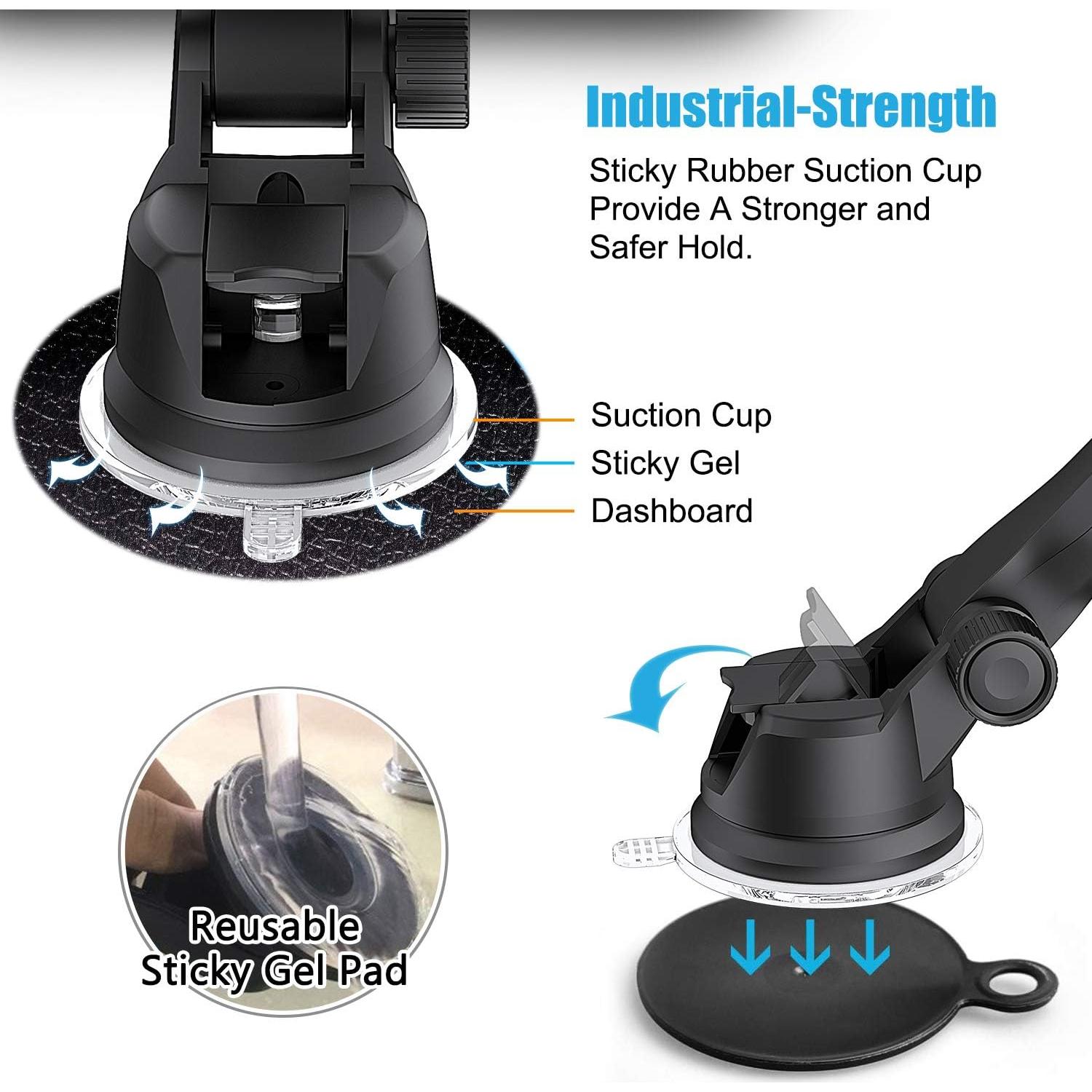 Soporte para Teléfono de Coche WizGear con Ventosa Fuerte