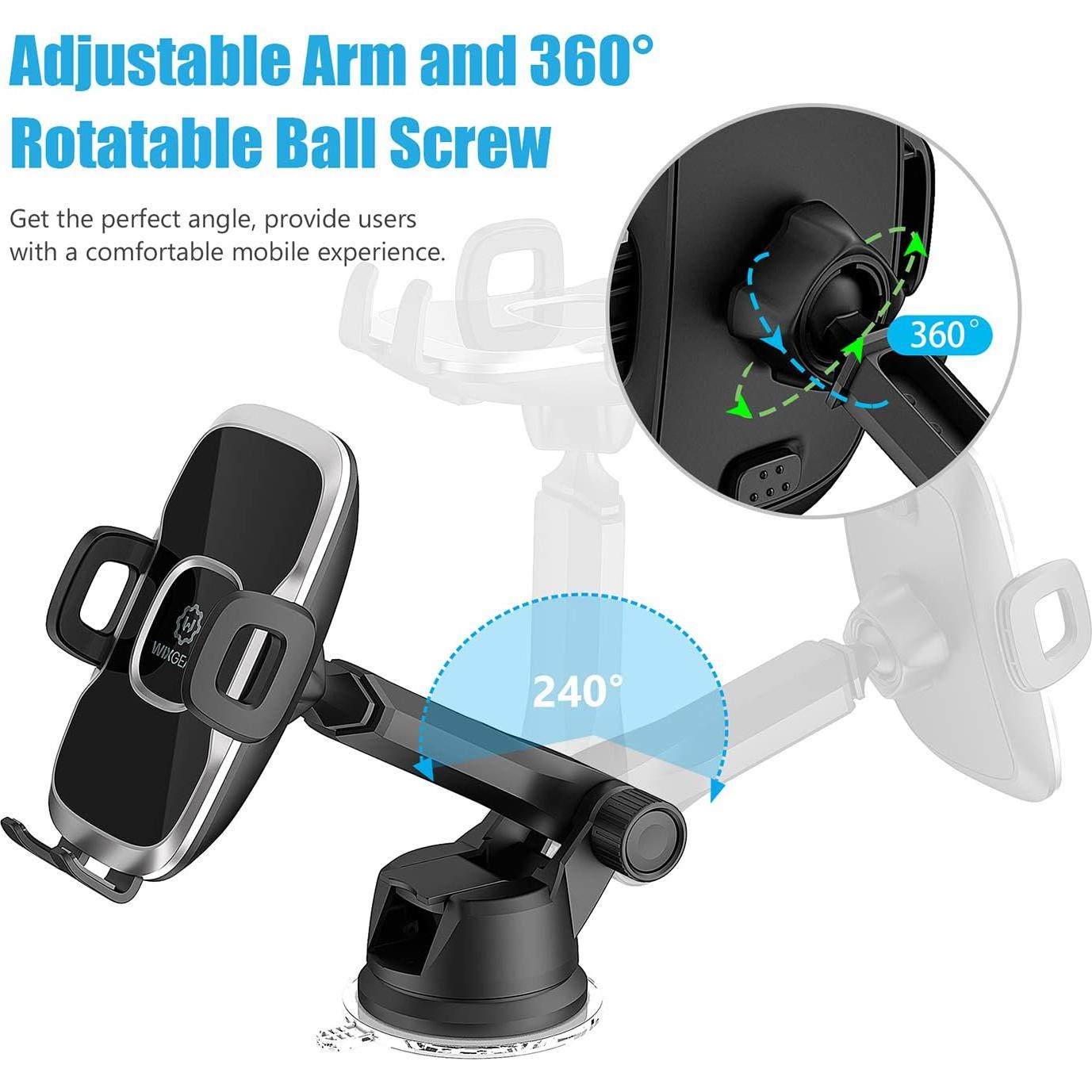 Soporte para Teléfono de Coche WizGear con Ventosa Fuerte