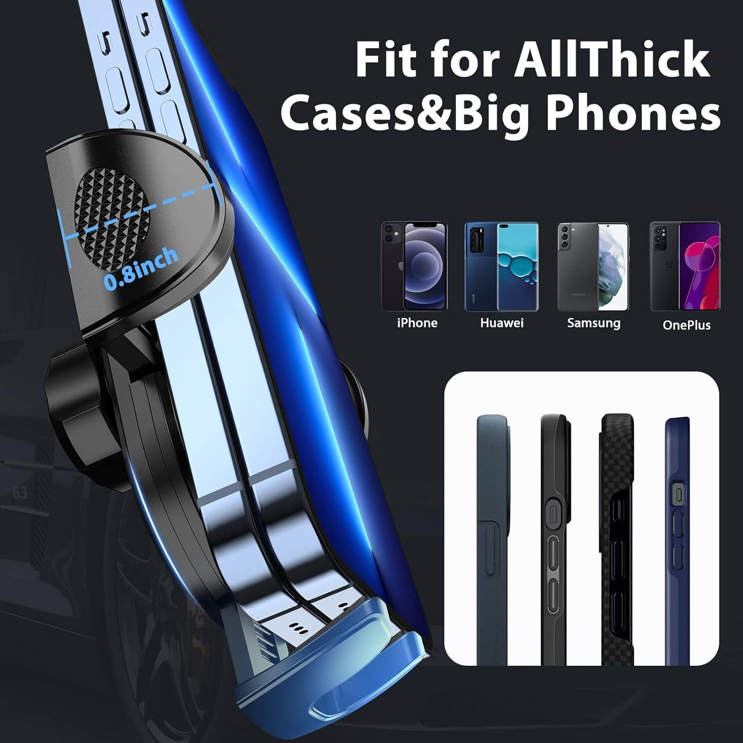 Soporte para Teléfono de Coche ORIbox Negro Universal