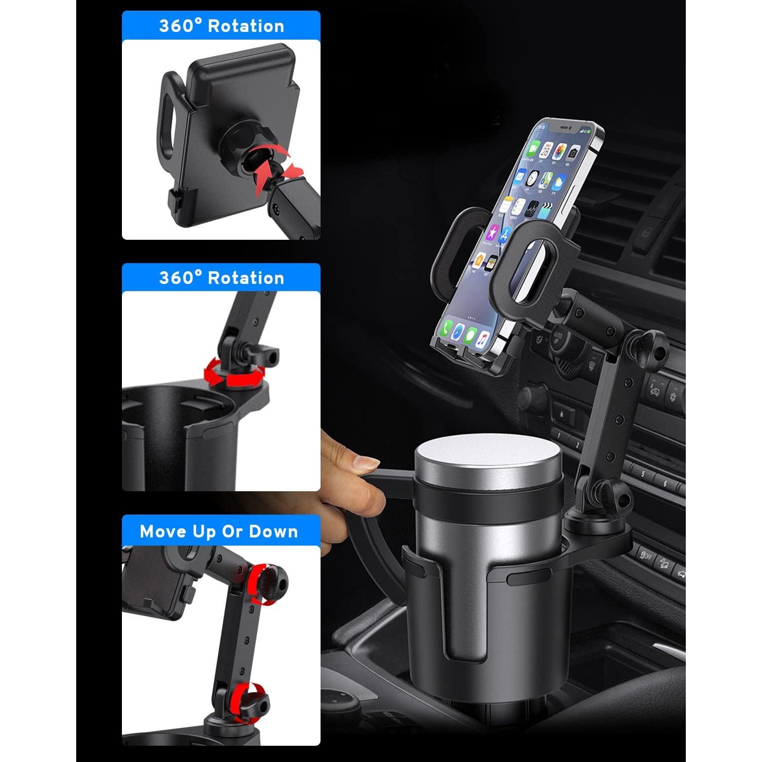 Soporte 2 en 1 para Tazas y Teléfonos NATGIC Ajustable