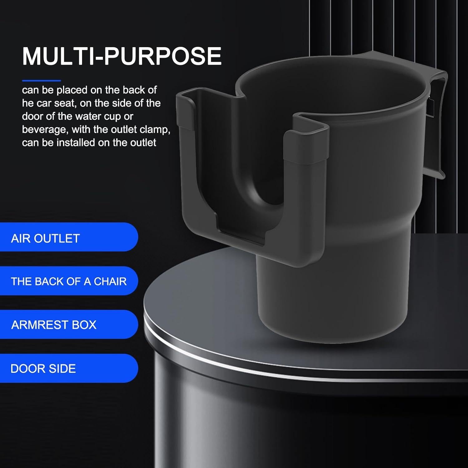 Soporte para Taza y Teléfono Móvil Gunroil DM-142 Negro 2-en-1