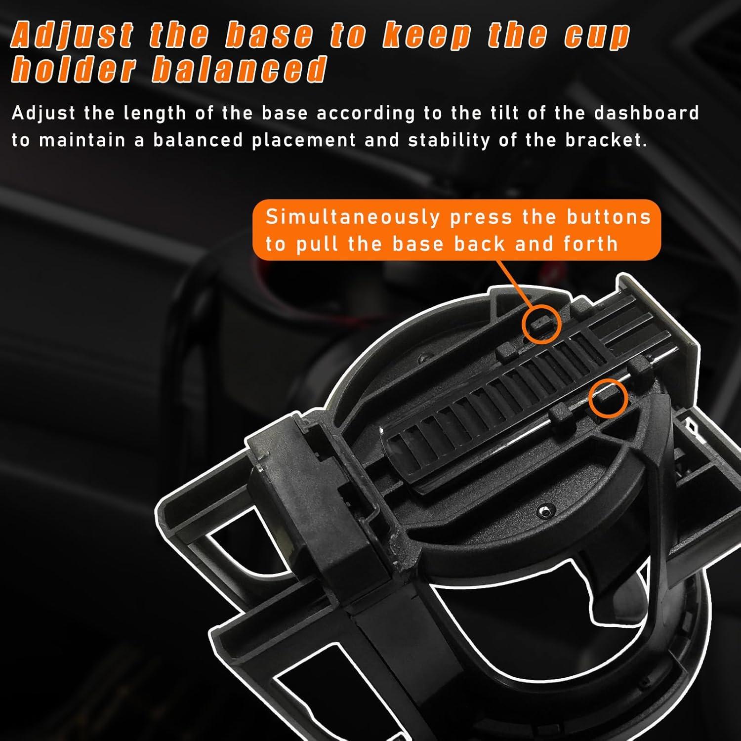 Soporte Multifuncional para Taza y Teléfono Augeny - Negro y Plata