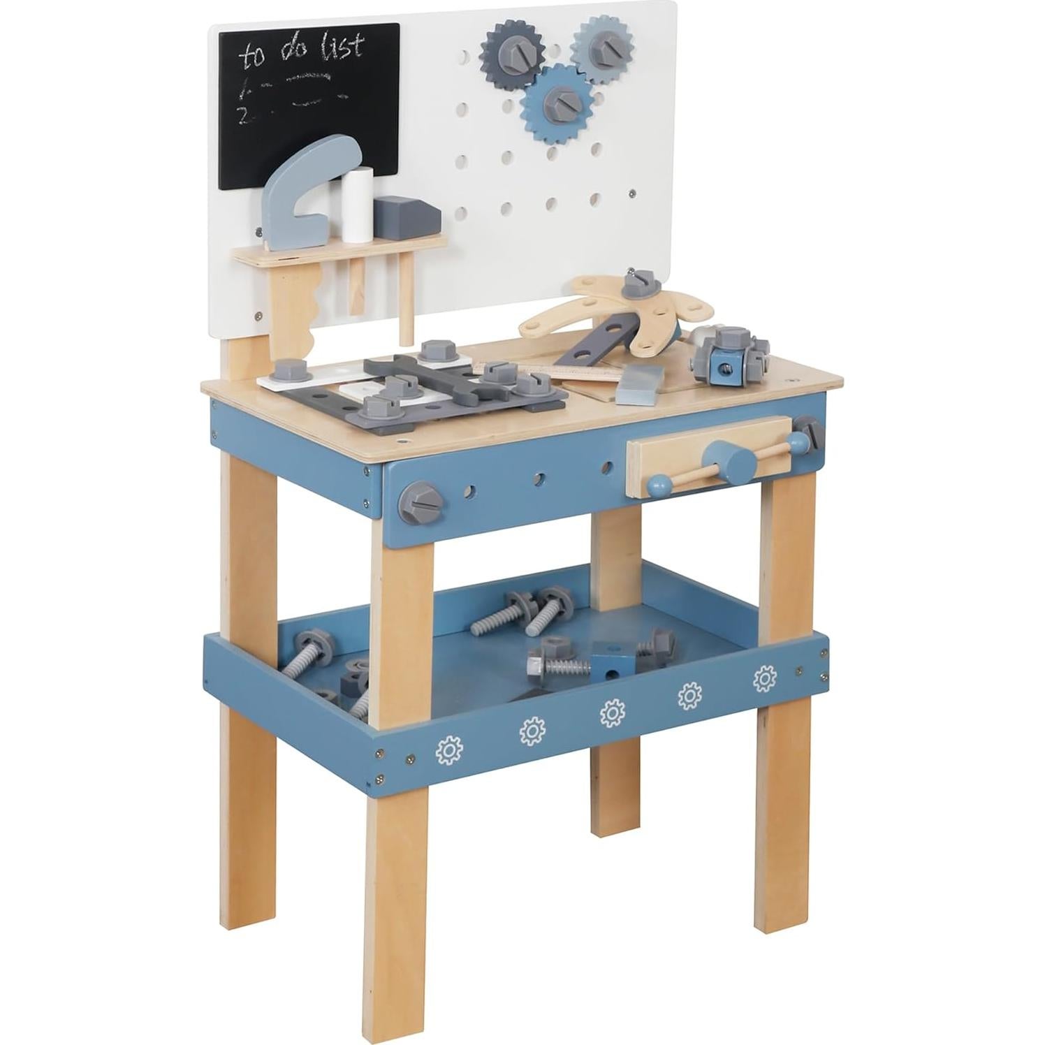 Banco de herramientas de madera Touch Us 51 piezas para niños