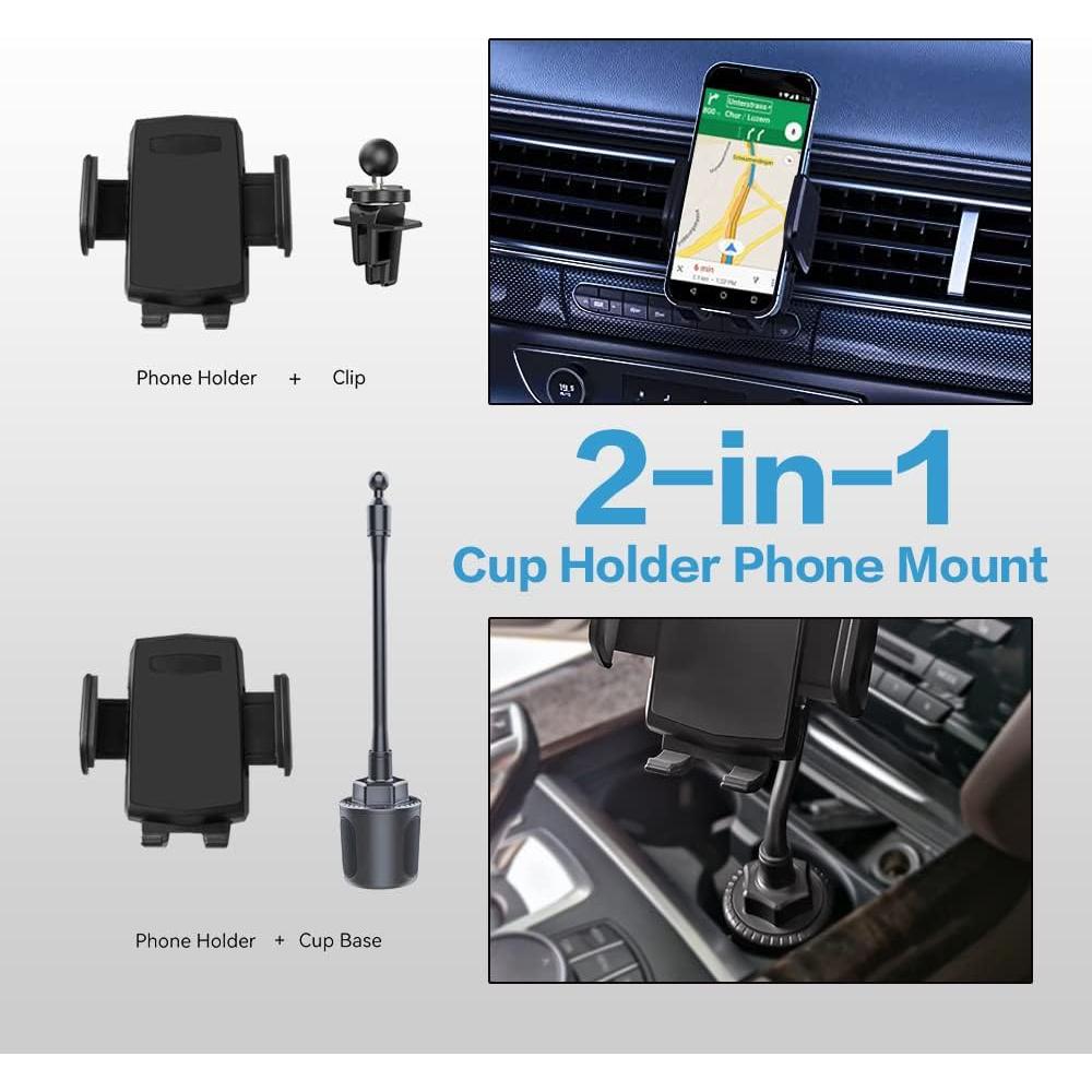 Soporte para teléfono en portavasos VARGTR BJZJ001 ajustable