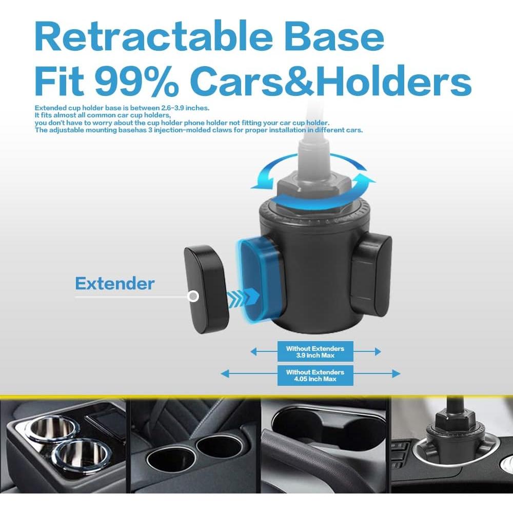 Soporte para teléfono en portavasos VARGTR BJZJ001 ajustable