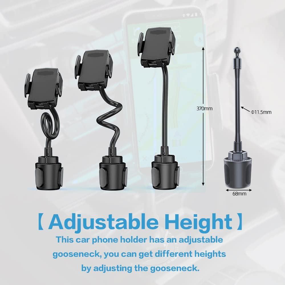 Soporte para teléfono en portavasos VARGTR BJZJ001 ajustable