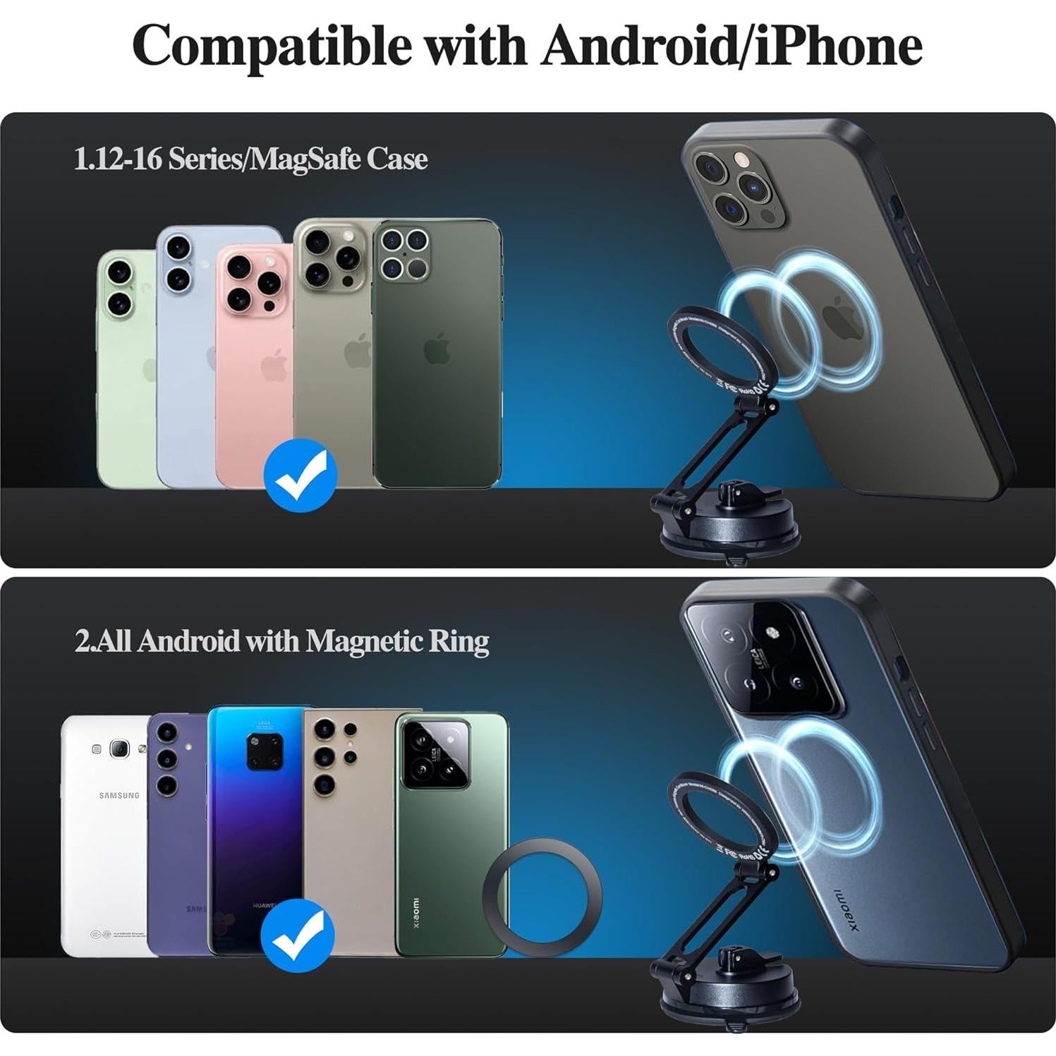 Soporte Magnético para Teléfono de Coche WiWU 360° Ajustable