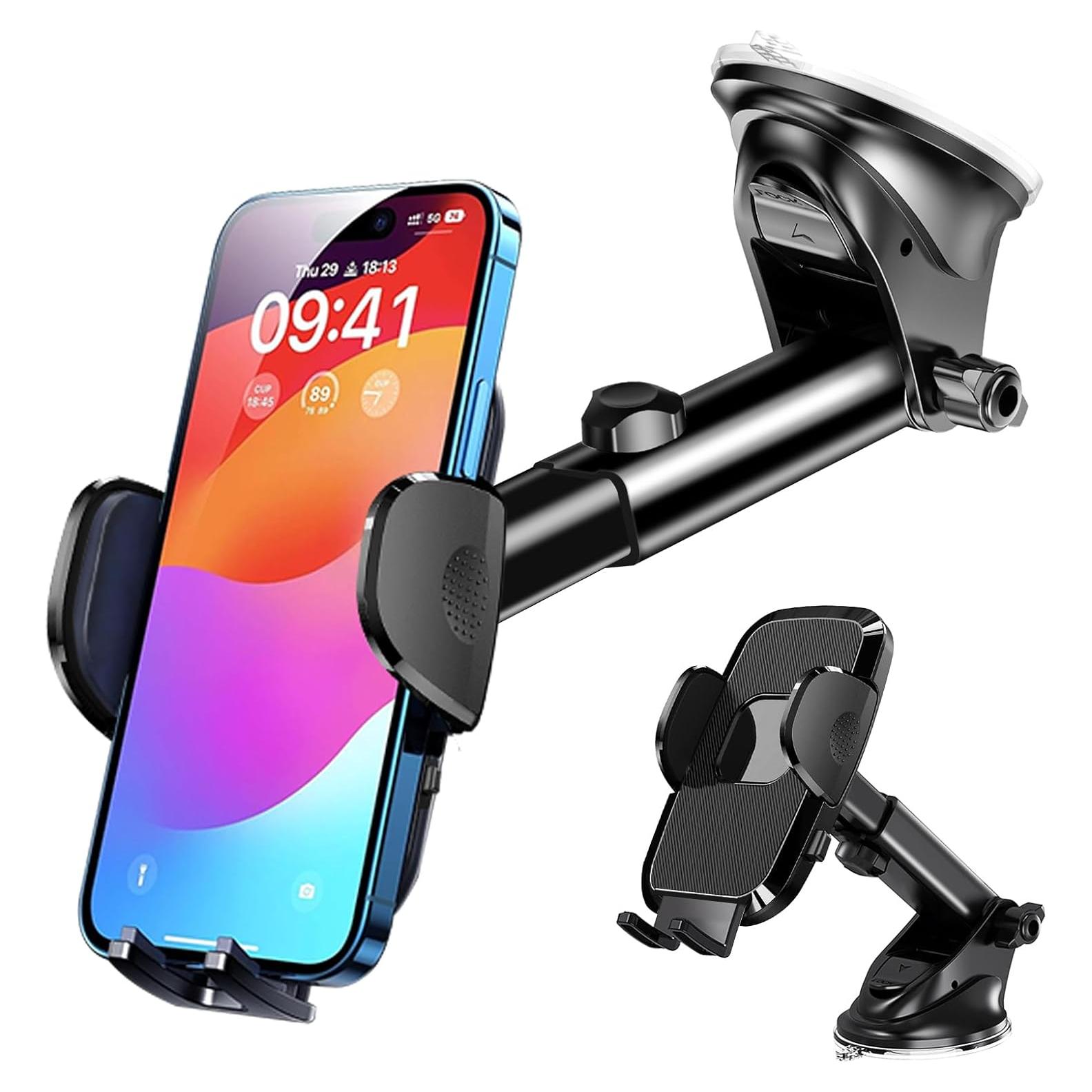 Soporte para Teléfono de Grado Militar Genérico 2025 - Ventosa para Auto