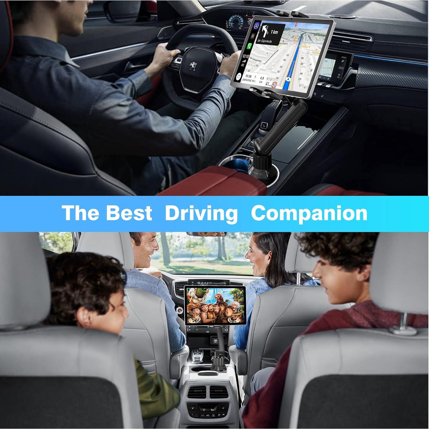 Soporte para Tablet en Portavasos Peastrex Ajustable 38 cm