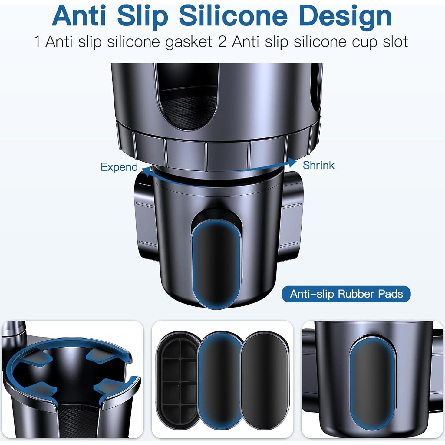 Soporte para Teléfono en Portavasos UniWit 2 en 1 Ajustable