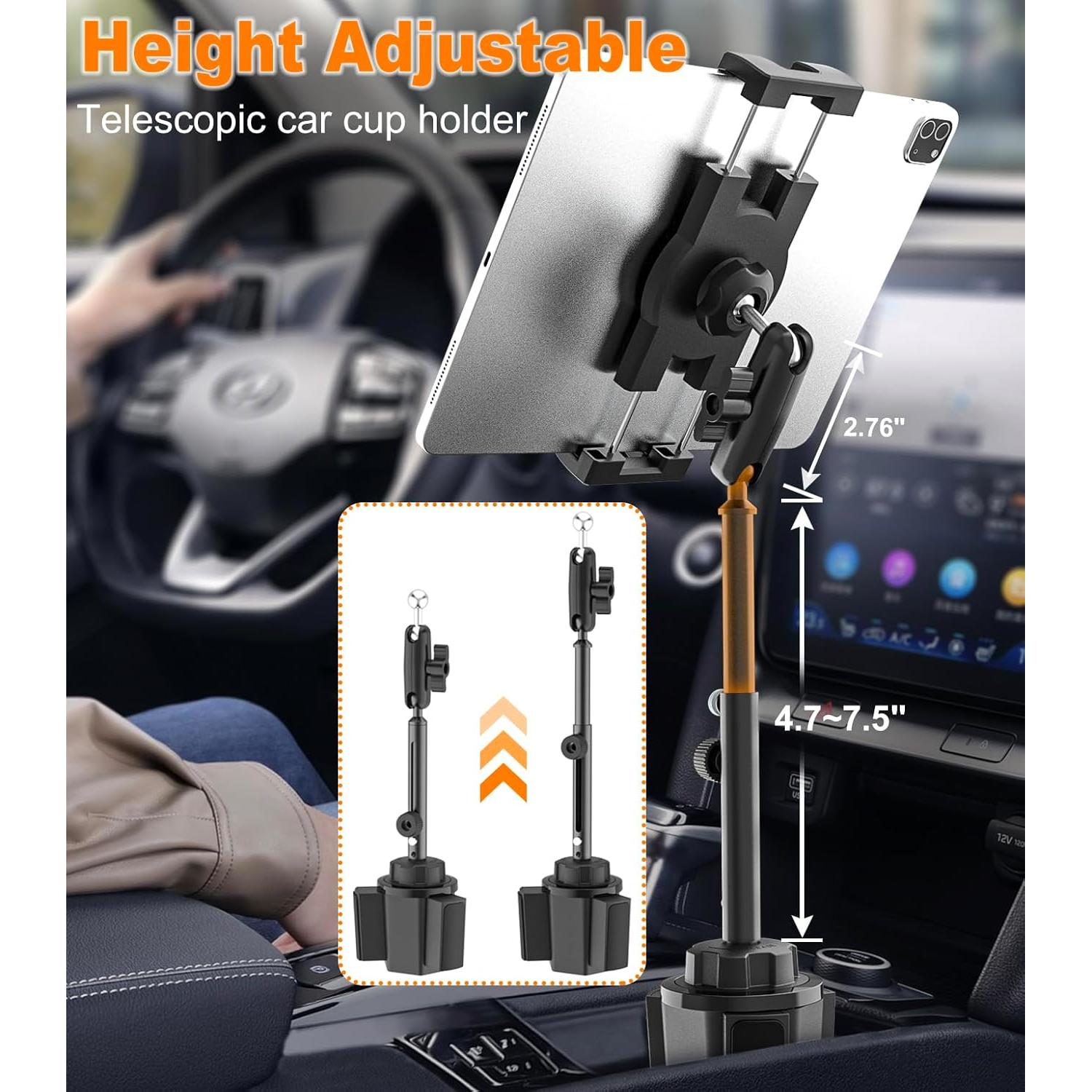 Soporte para Tablet en Portavasos YOOZ Ajustable 4-13"