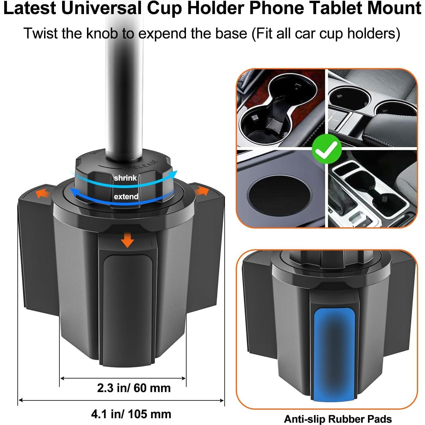 Soporte para Tablet en Portavasos YOOZ Ajustable 4-13"