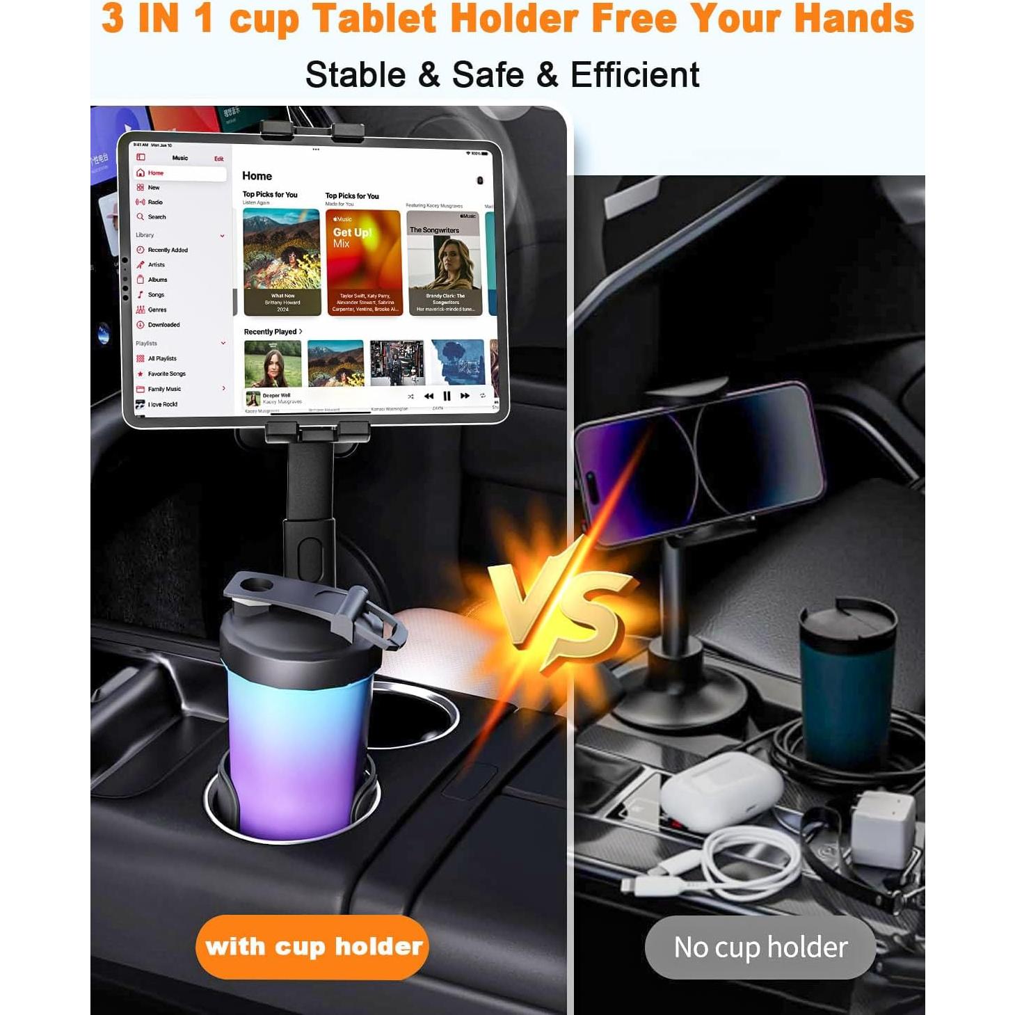 Soporte para Tableta en Portavasos YOOZ Ajustable 4-13"