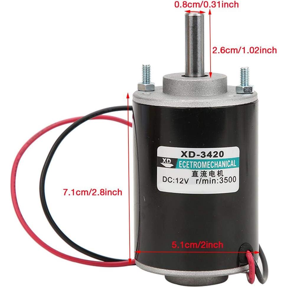 Motor de Corriente Continua Yanmis XD-3420 30W 12V/24V 3000/6000RPM
