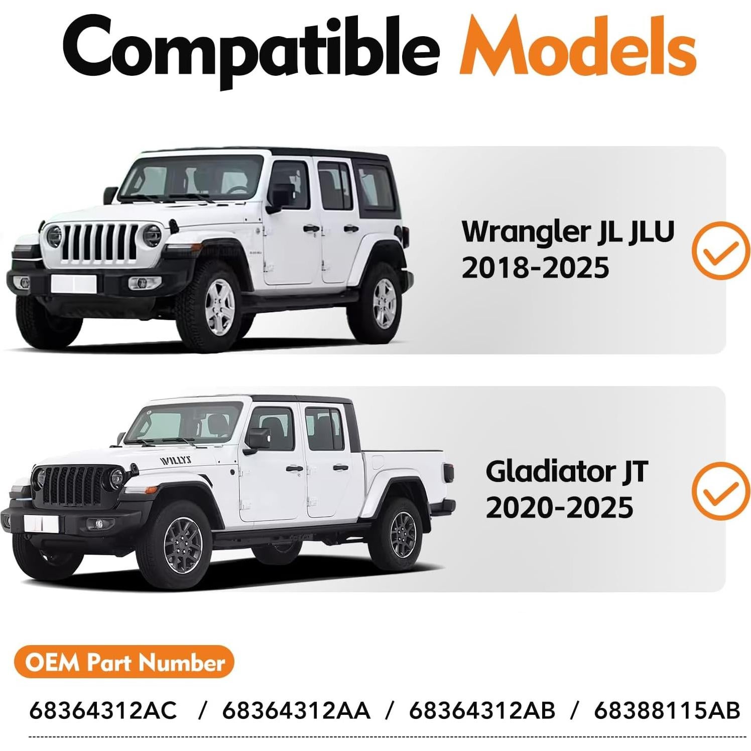 Tanque de Refrigerante AULESSE 68364312AC Aluminio Wrangler JL/JLU 2018-2024