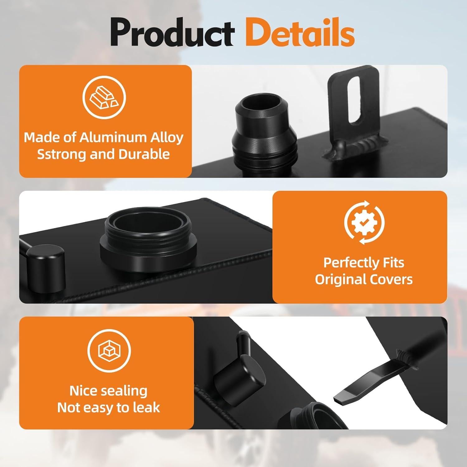 Tanque de Refrigerante AULESSE 68364312AC Aluminio Wrangler JL/JLU 2018-2024