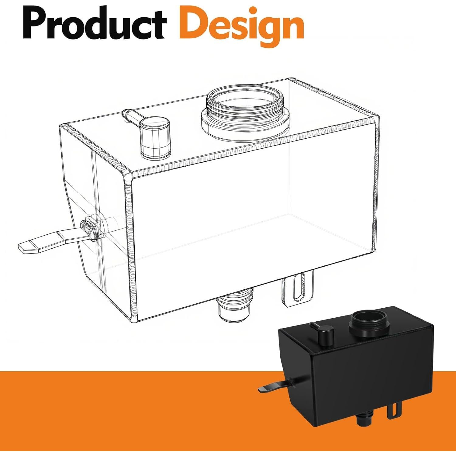 Tanque de Refrigerante AULESSE 68364312AC Aluminio Wrangler JL/JLU 2018-2024
