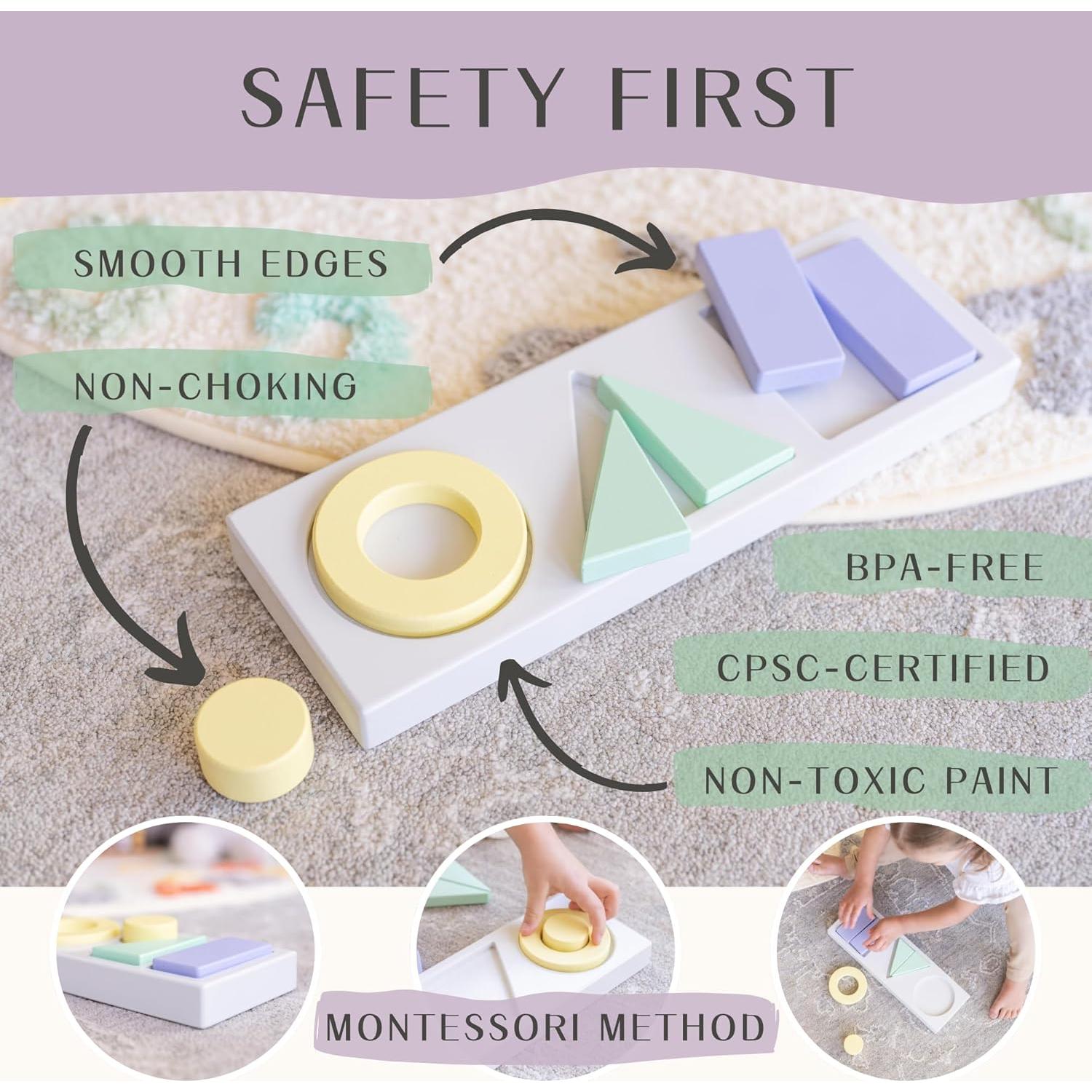 Clasificador de Formas de Madera CeCe LaRue 29.85x10.16 cm