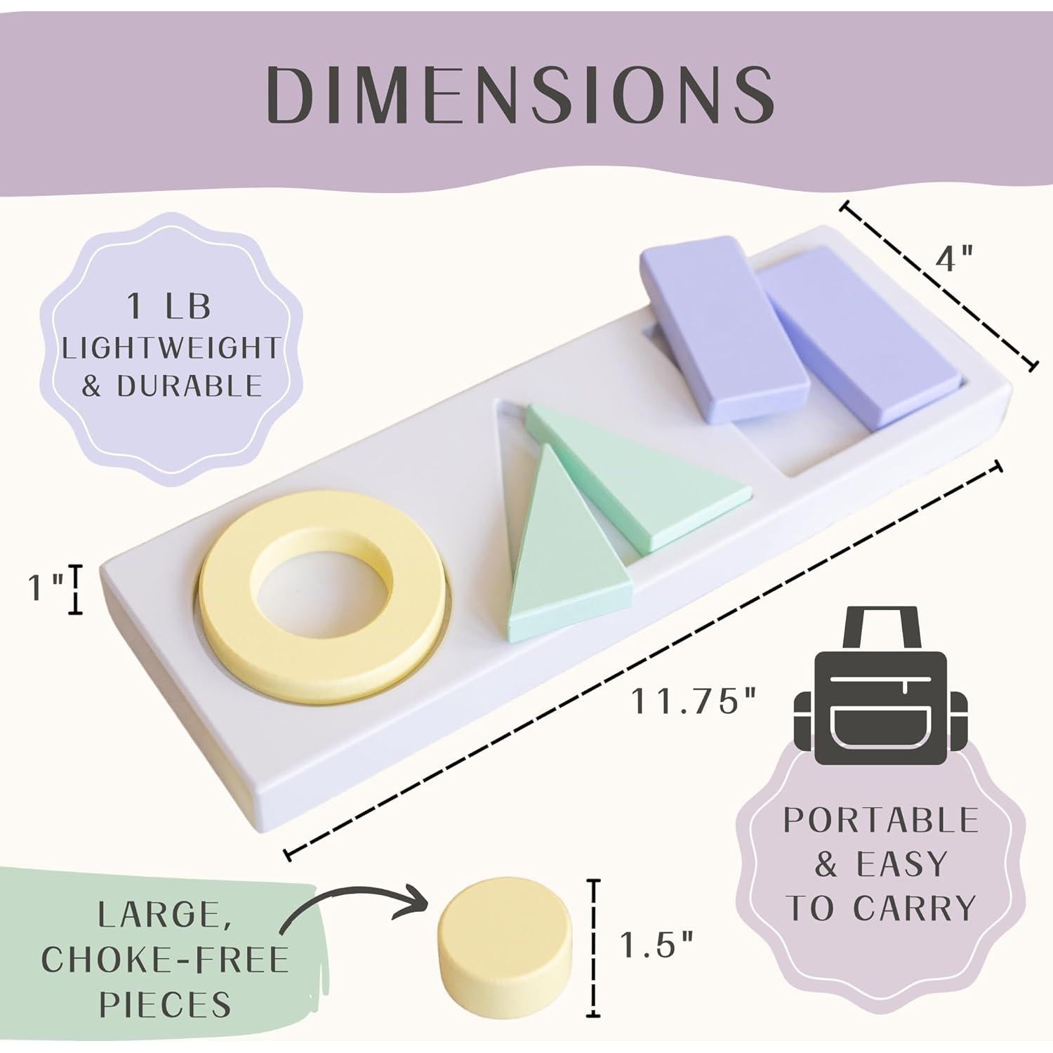 Clasificador de Formas de Madera CeCe LaRue 29.85x10.16 cm