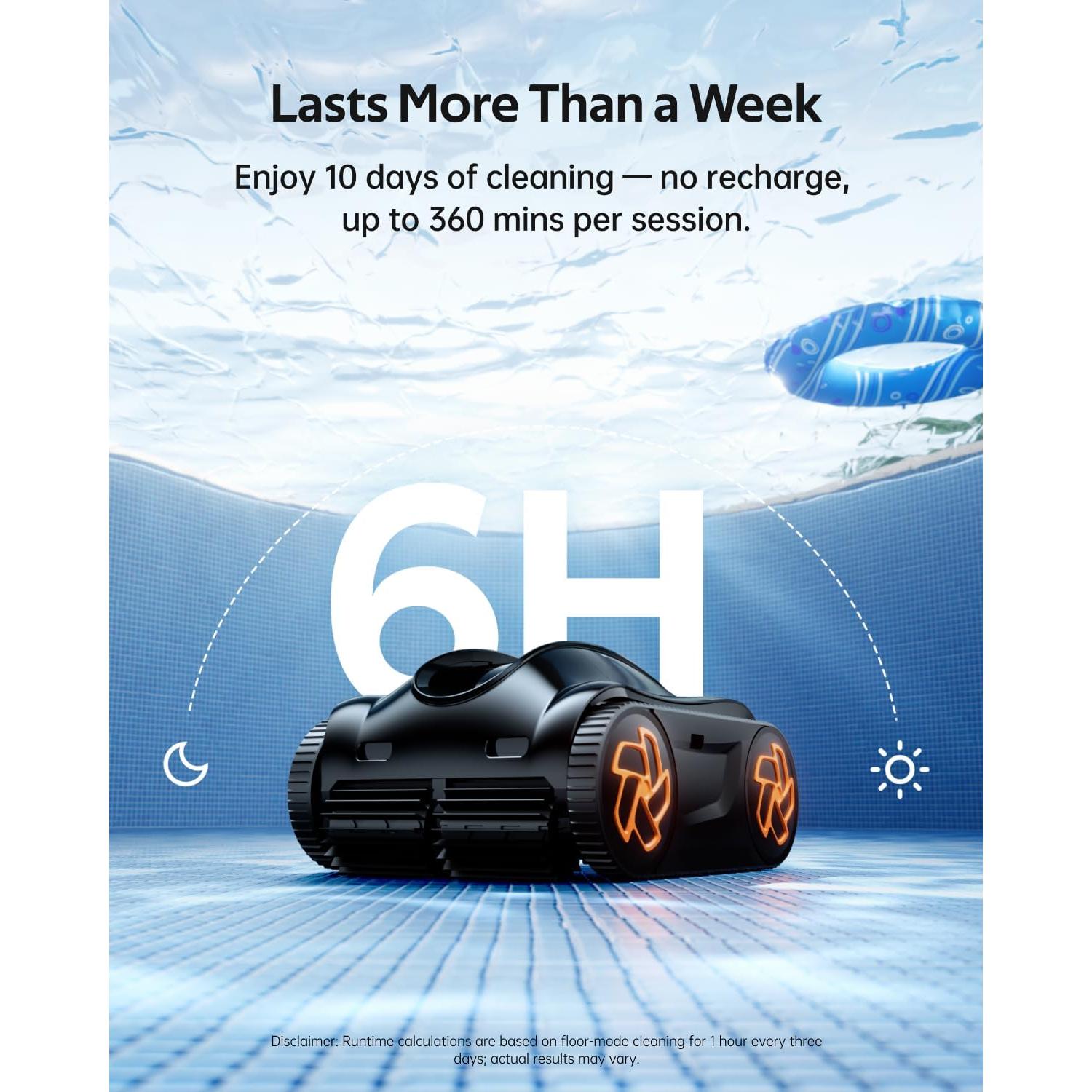 Limpiador de Piscinas iGarden K60, Robótico Inalámbrico 6H