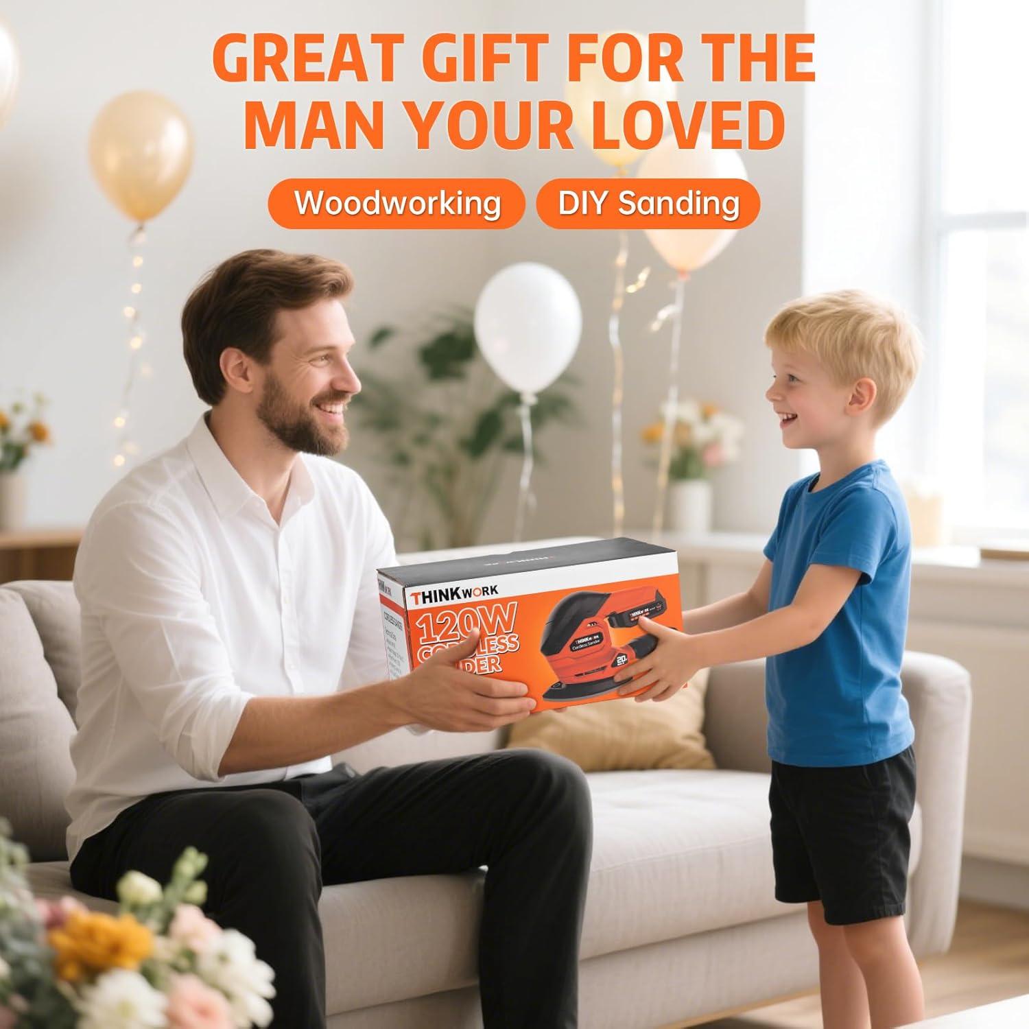 Lijadora de Detalle Inalámbrica THINKWORK 20V 12000 OPM