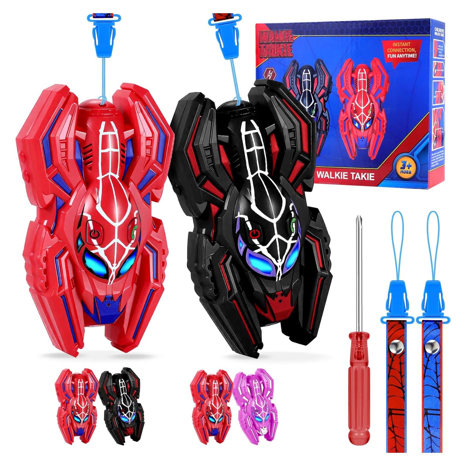 Walkie Talkies Vvinca Araña 2 Paquete para Niños 3-12 Años