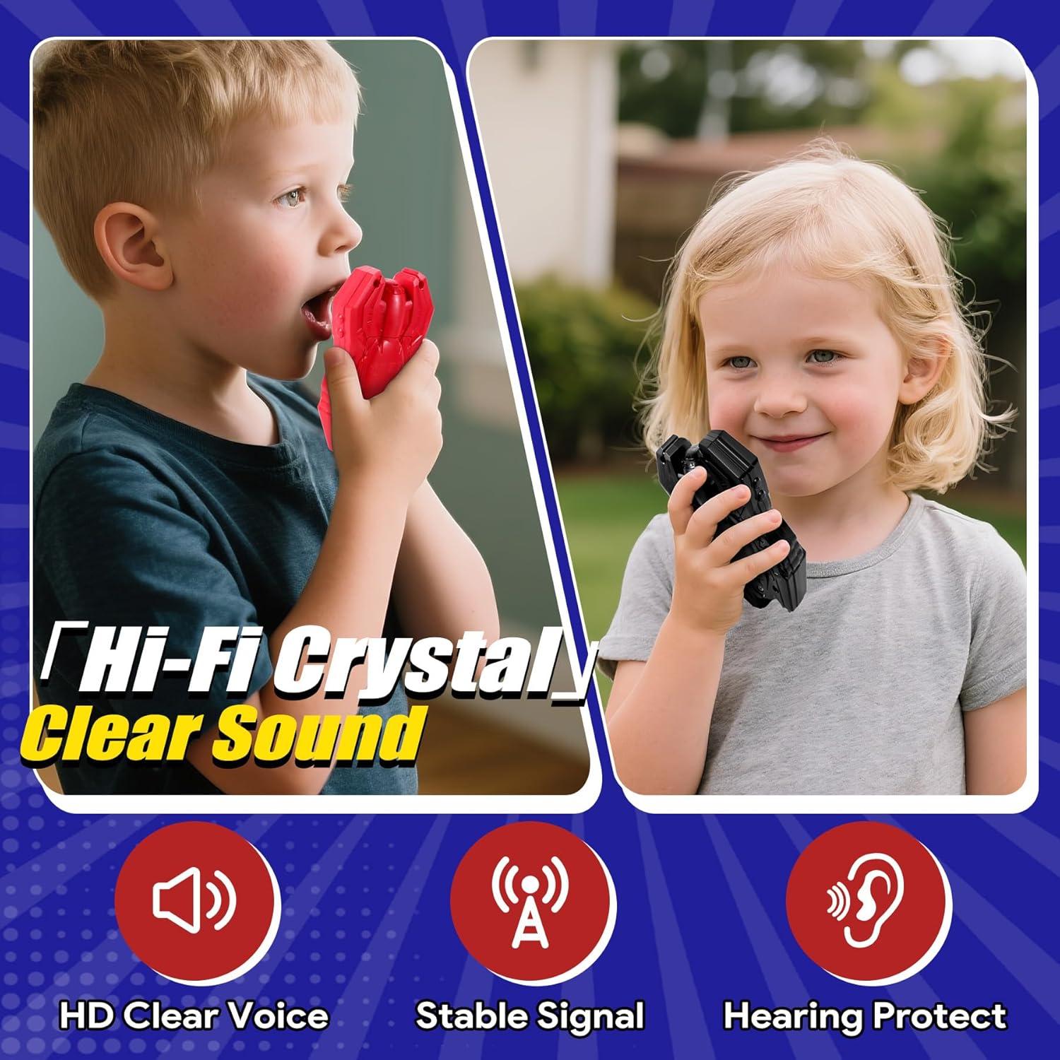 Walkie Talkies Vvinca Araña 2 Paquete para Niños 3-12 Años