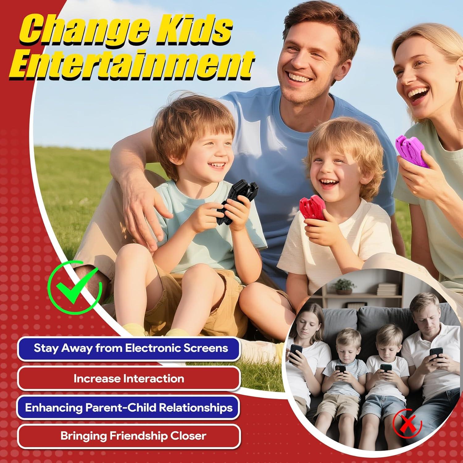 Walkie Talkies Vvinca Araña 2 Paquete para Niños 3-12 Años