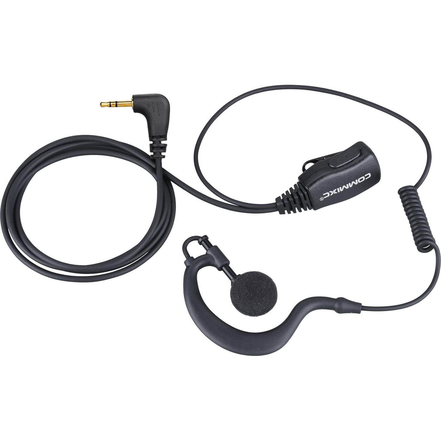 Auriculares Walkie Talkie Commixc 2 Paquetes con Micrófono PTT