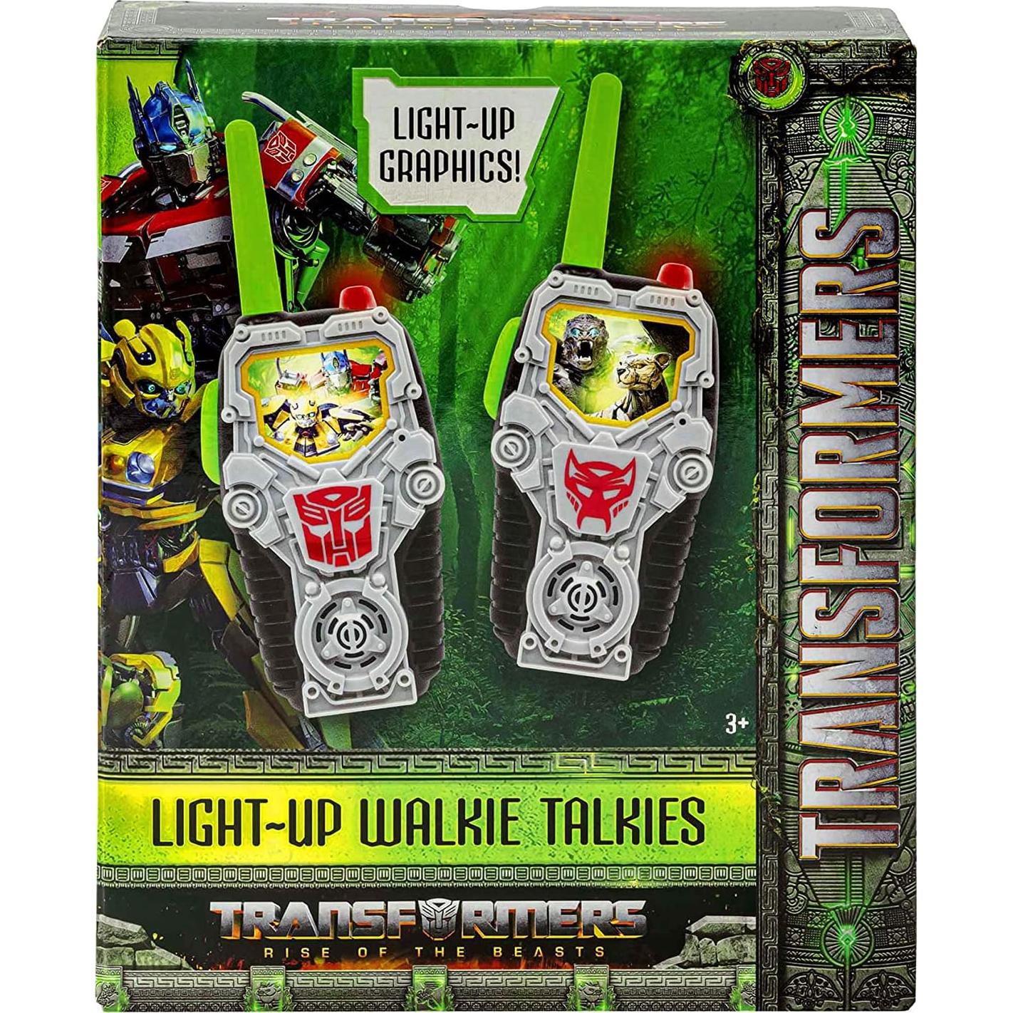 Walkie Talkies Transformers eKids para Niños - Alcance 152m