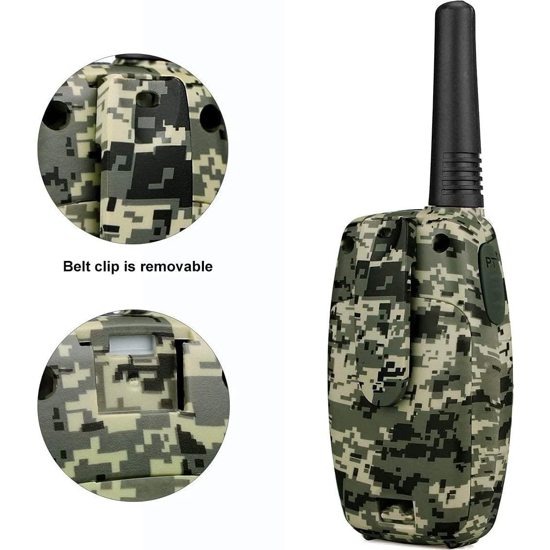 Walkie Talkies Retevis RT628 para Niños Camo - Paquete de 4