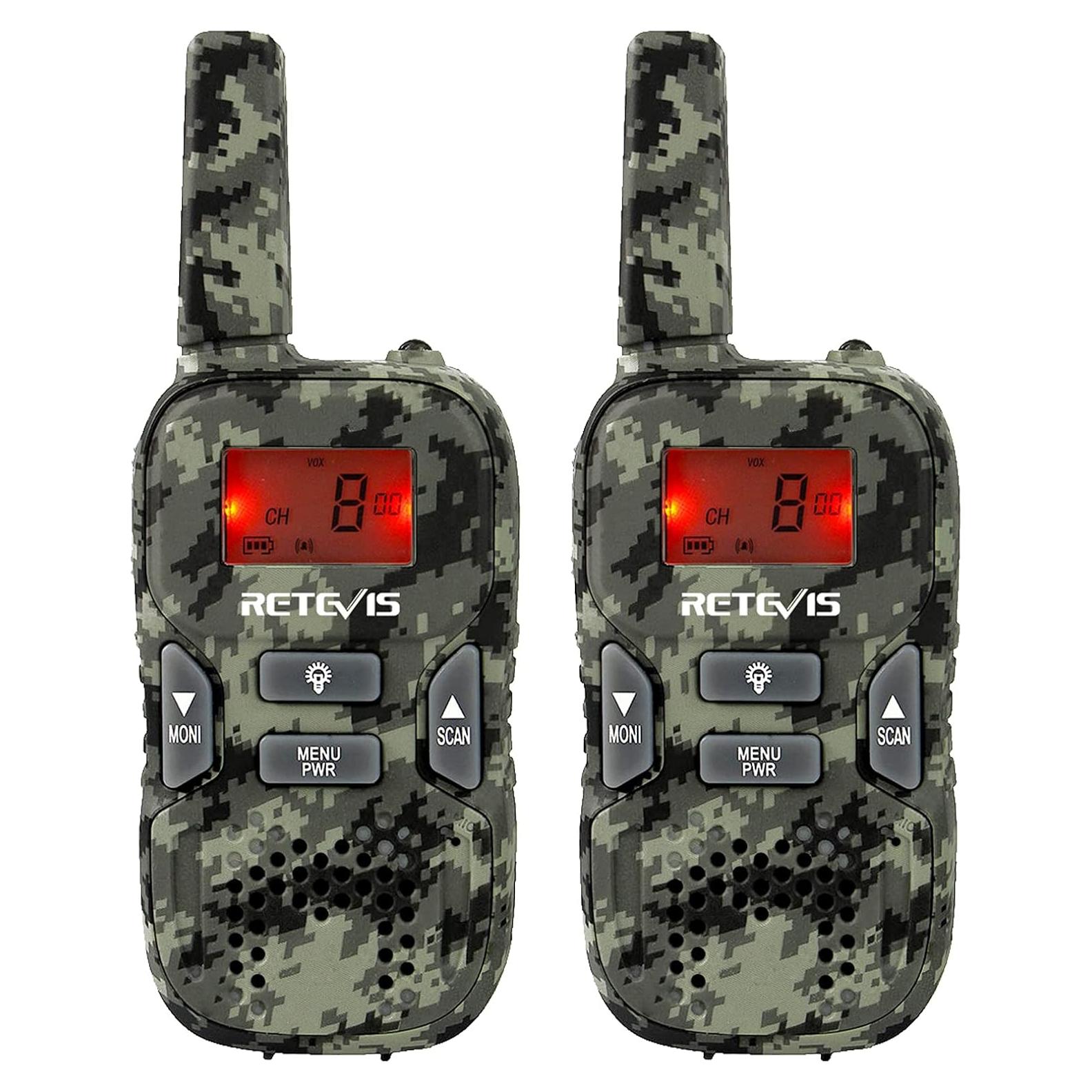 Walkie Talkies Retevis RT33 para Niños 2 Vías 22 Canales