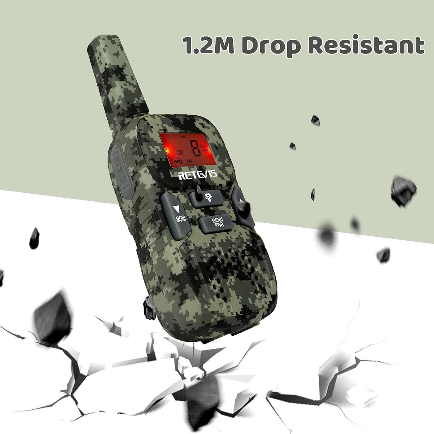 Walkie Talkies Retevis RT33 para Niños 2 Vías 22 Canales