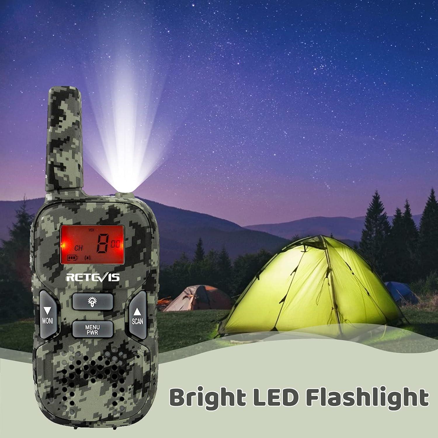 Walkie Talkies Retevis RT33 para Niños 2 Vías 22 Canales