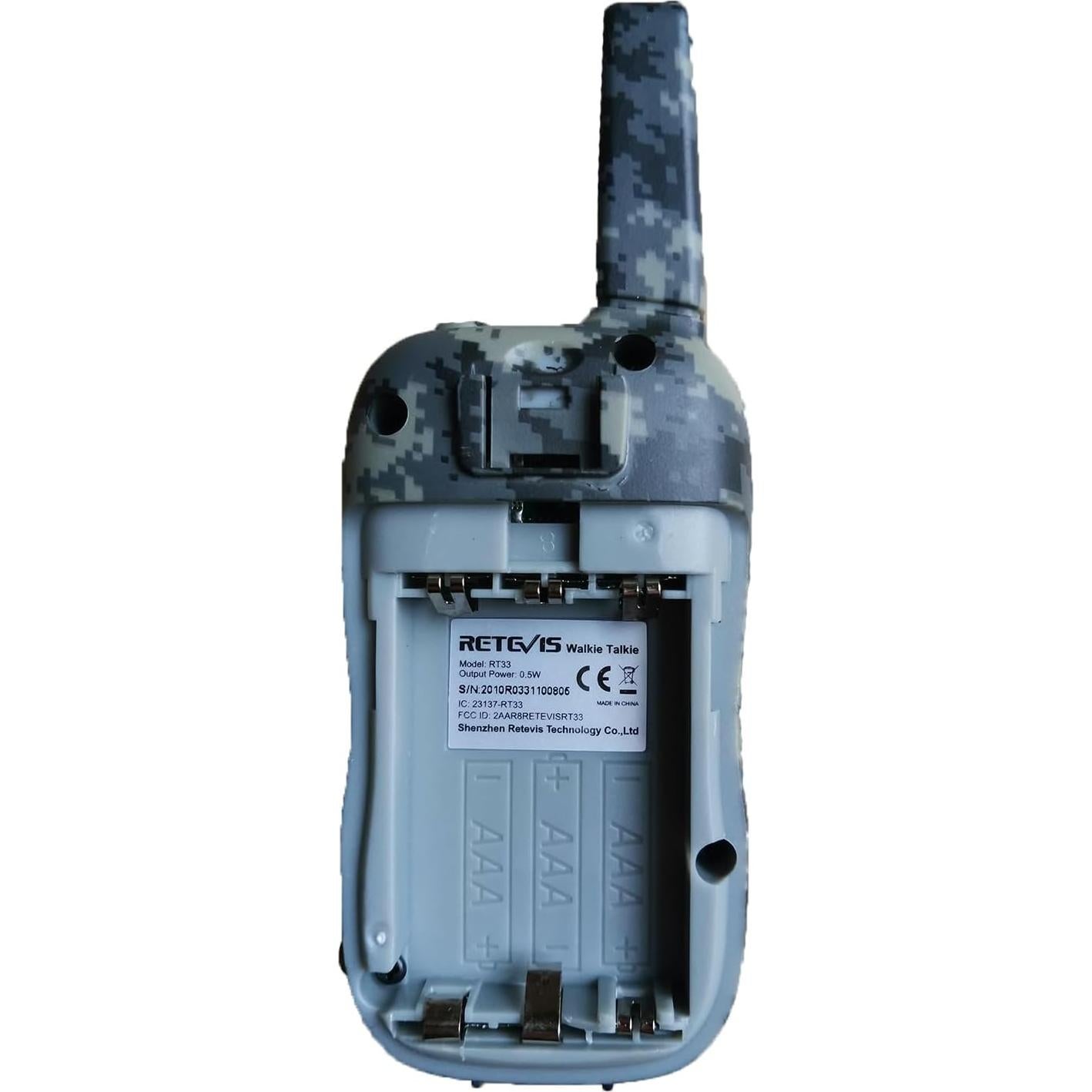 Walkie Talkies Retevis RT33 para Niños 2 Vías 22 Canales