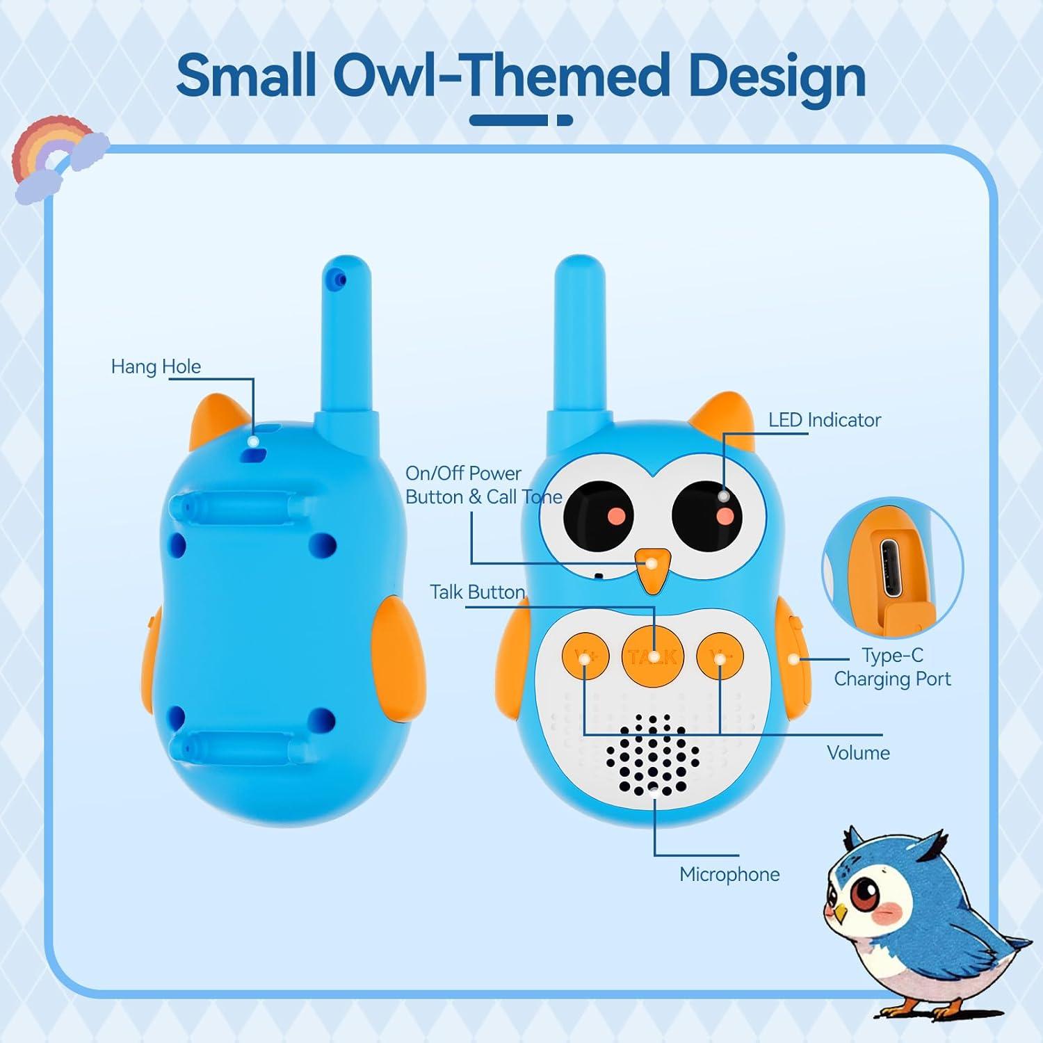 Walkie Talkies Retevis RT30W para Niños Recargables 600m