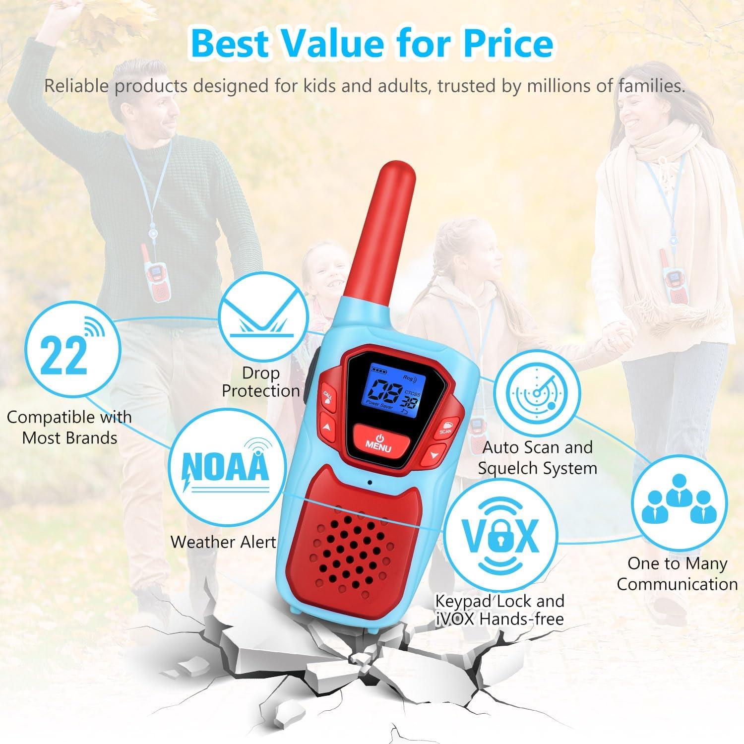 Walkie Talkies Recargables Topsung 920B Rosa 2 Unidades 6.4 km