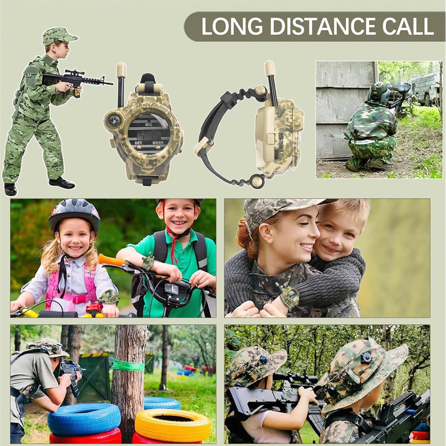 Walkie Talkies Recargables ZOMFOM para Niños 150m Alcance