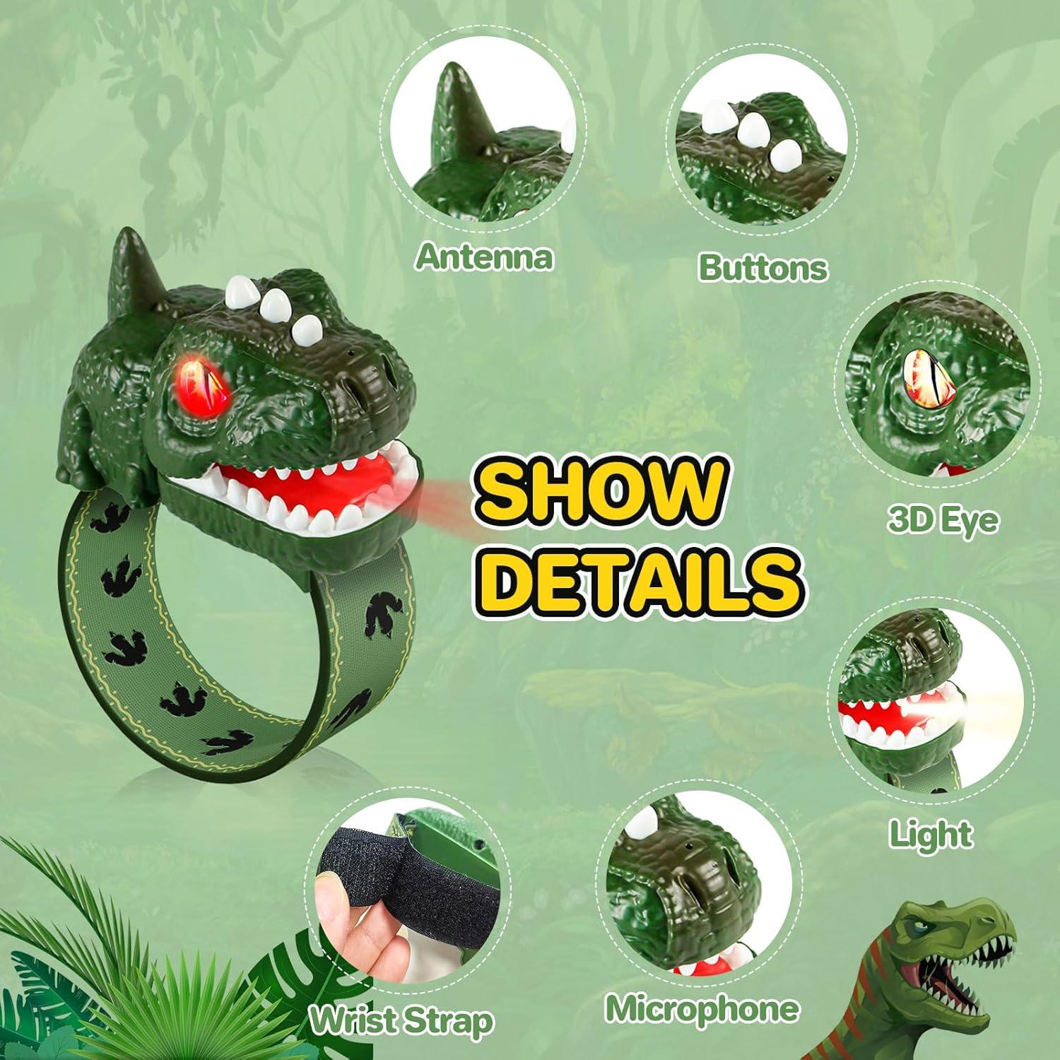 Walkie Talkies Dinosaurio T-Rex Recargables para Niños 3-12 Años