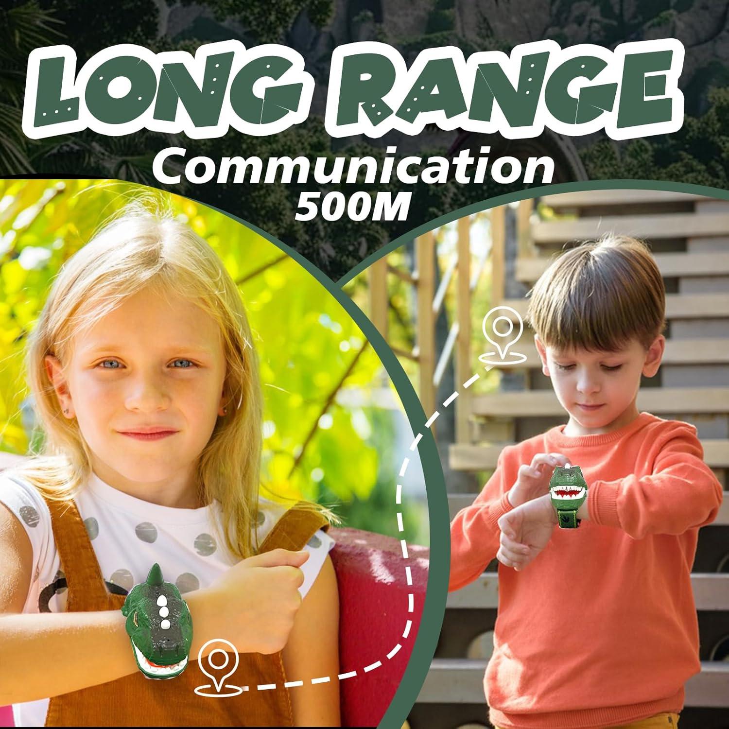 Walkie Talkies Dinosaurio Recargables UPSIME 300m para Niños