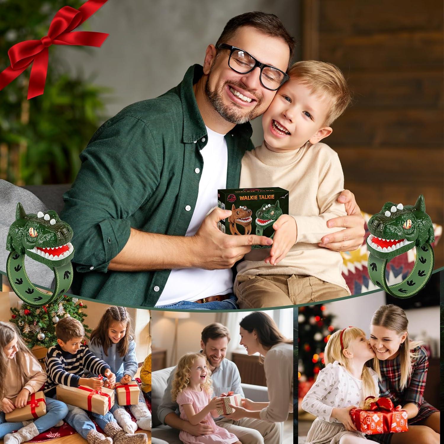 Walkie Talkies Dinosaurio Recargables UPSIME 300m para Niños