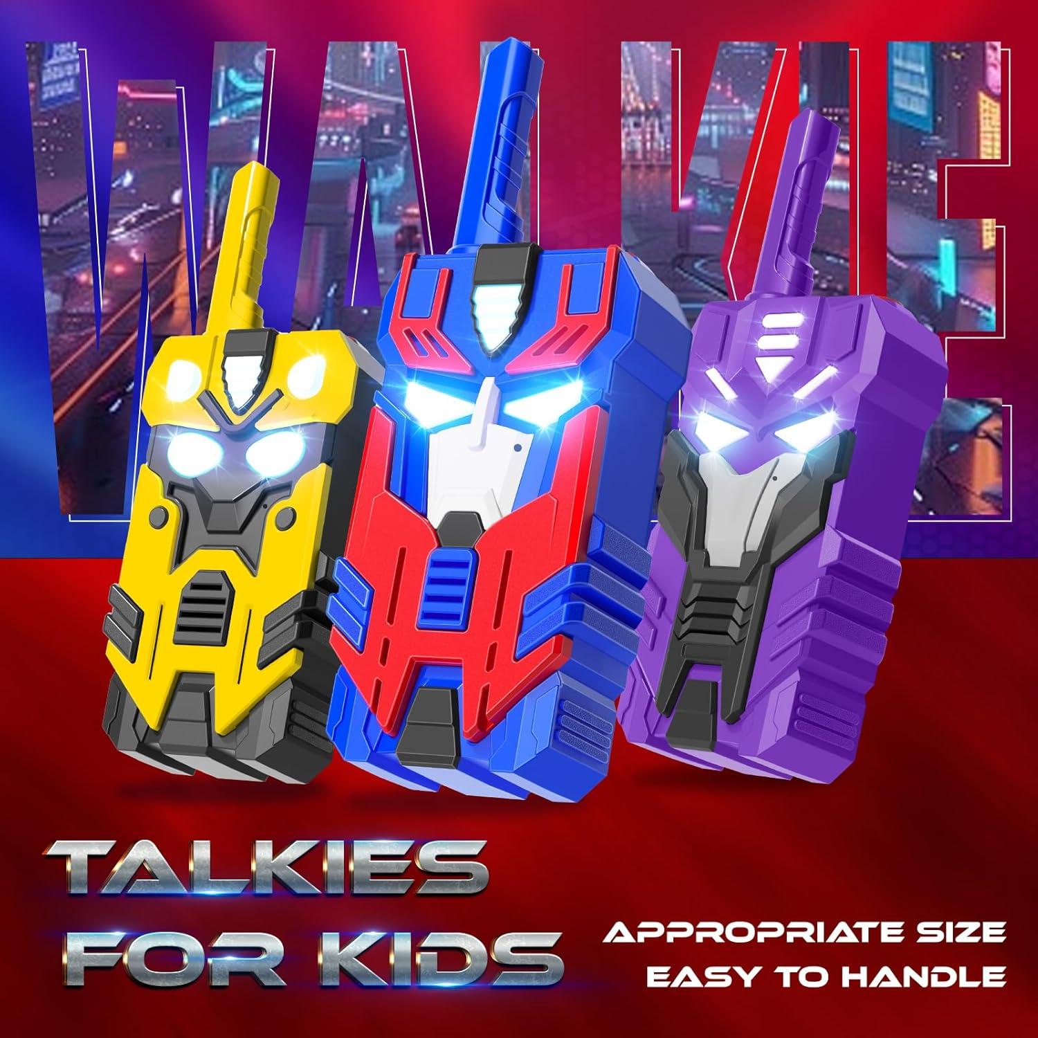 Walkie Talkies para Niños BTMBORY - 3 Paquete, Rango 762m