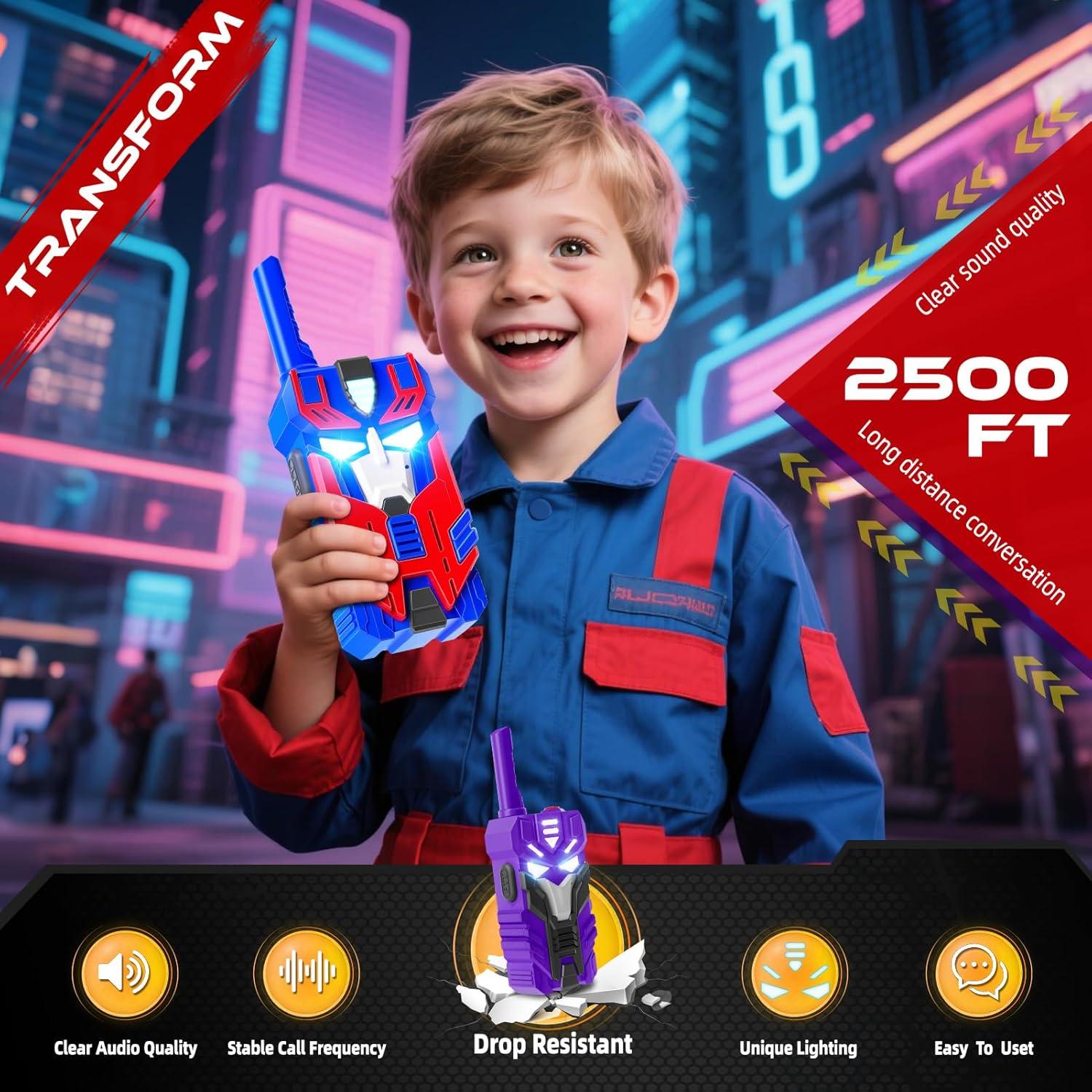 Walkie Talkies para Niños BTMBORY - 3 Paquete, Rango 762m