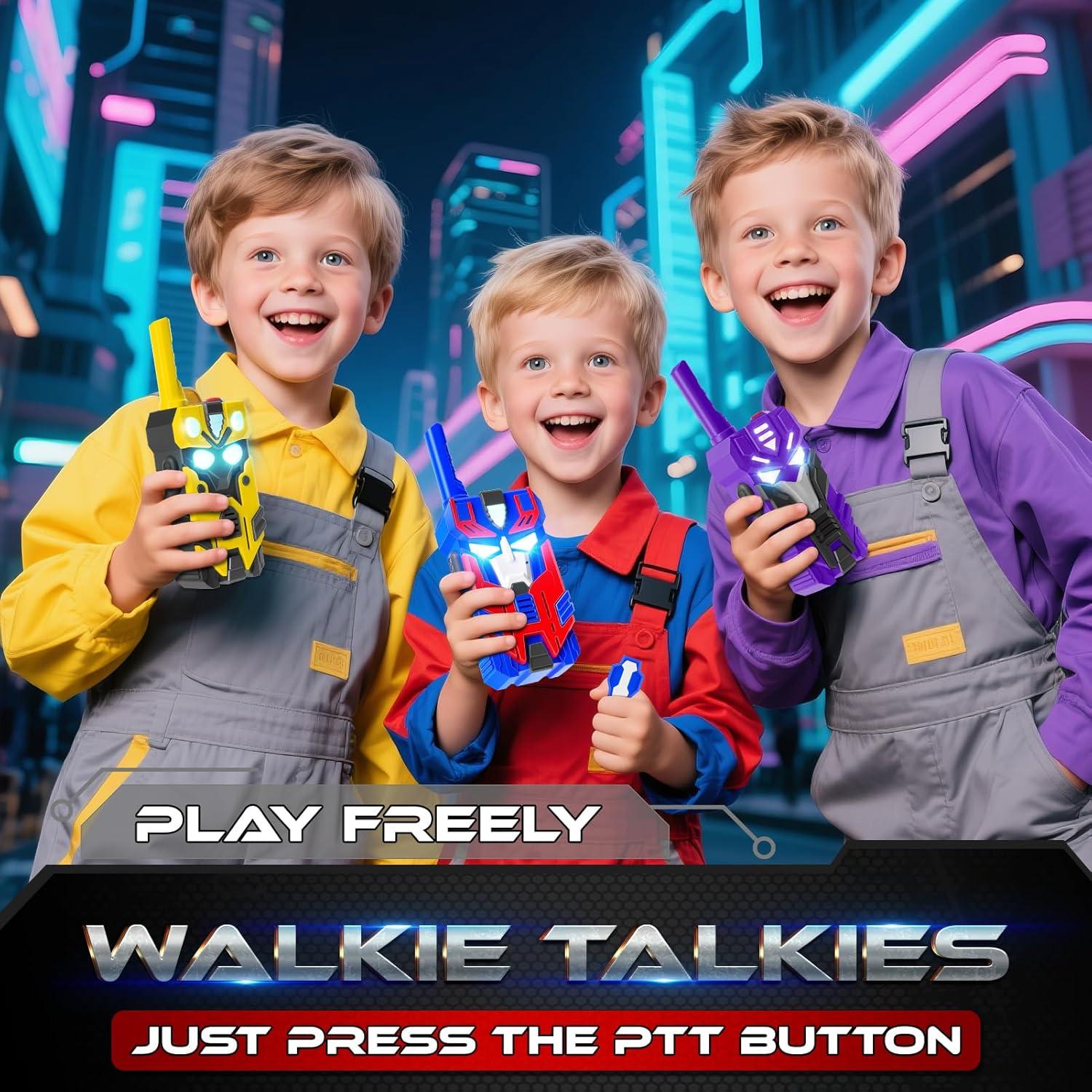 Walkie Talkies para Niños BTMBORY - 3 Paquete, Rango 762m