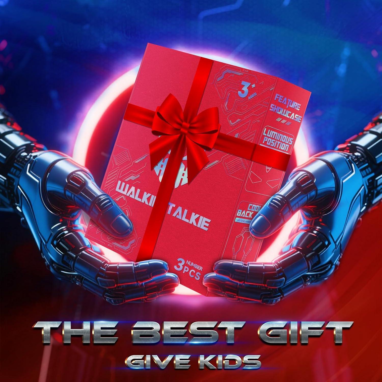 Walkie Talkies para Niños BTMBORY - 3 Paquete, Rango 762m