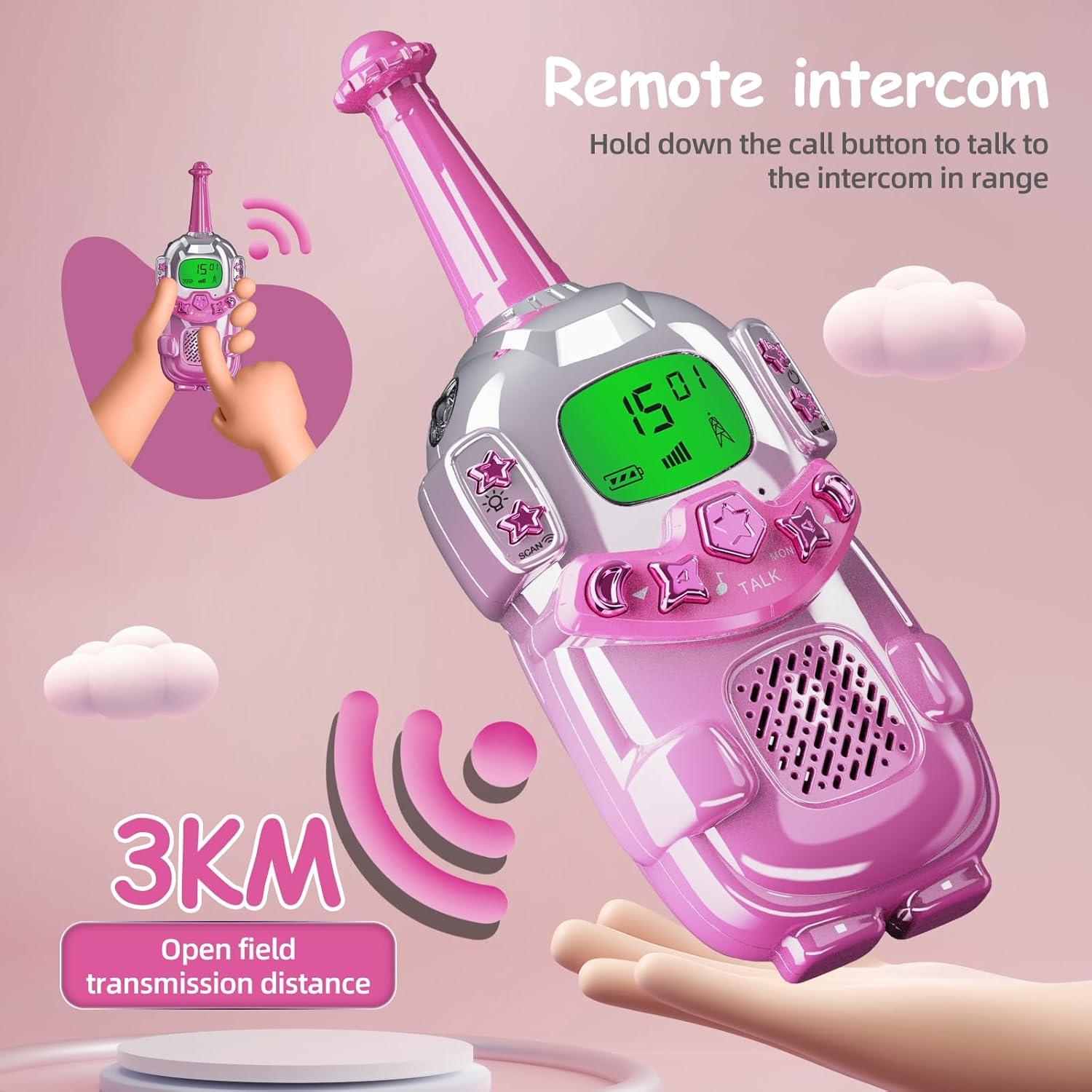 Walkie Talkies para Niños VARLEA 2 Paquete 3KM Alcance