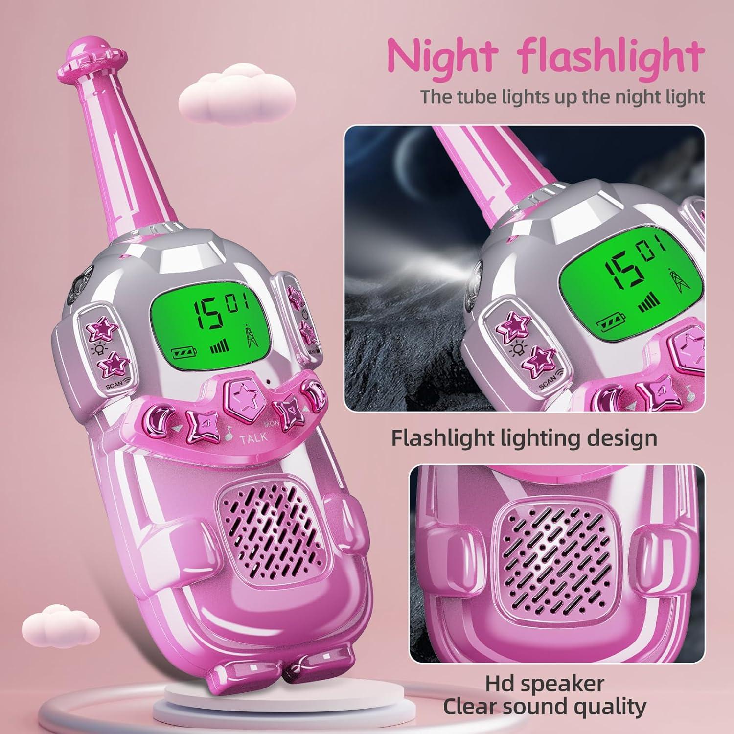 Walkie Talkies para Niños VARLEA 2 Paquete 3KM Alcance