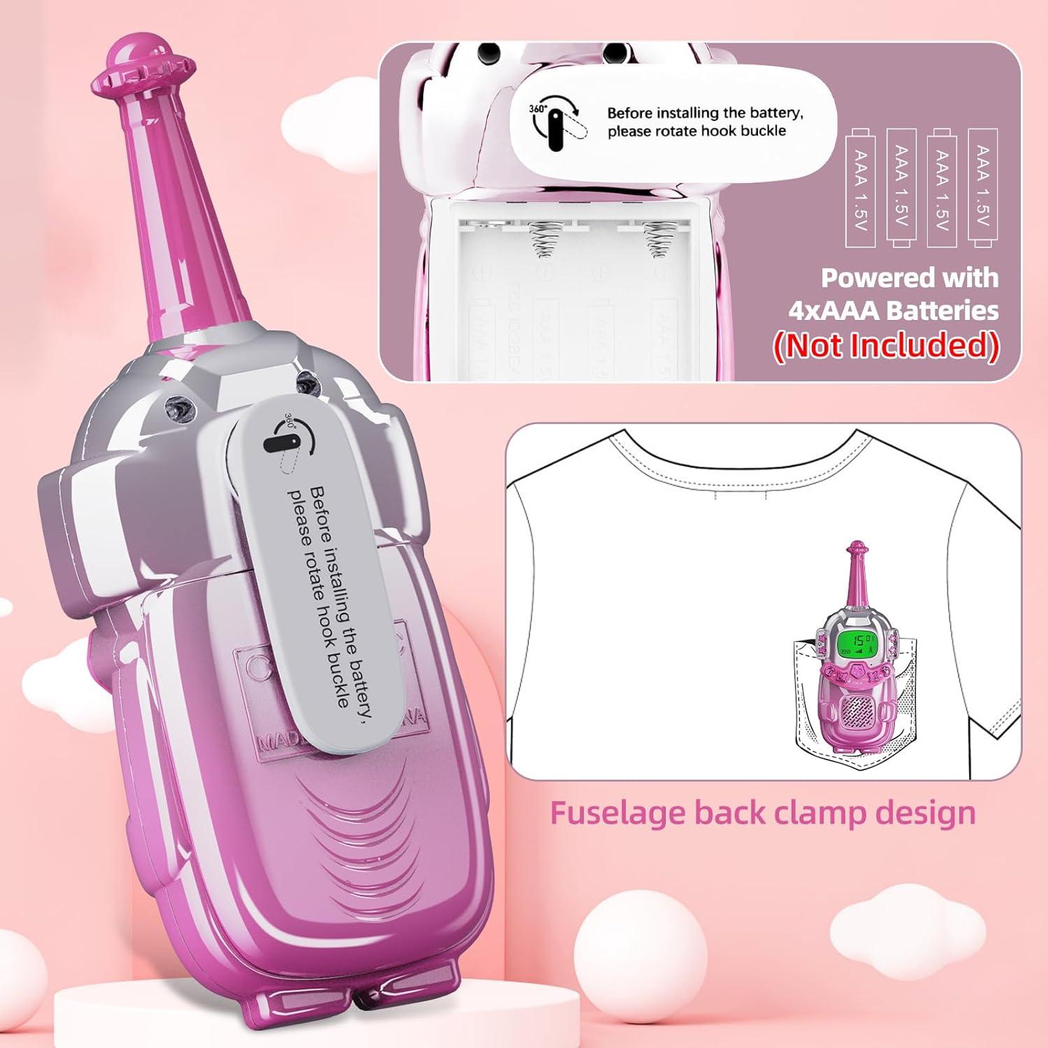 Walkie Talkies para Niños VARLEA 2 Paquete 3KM Alcance